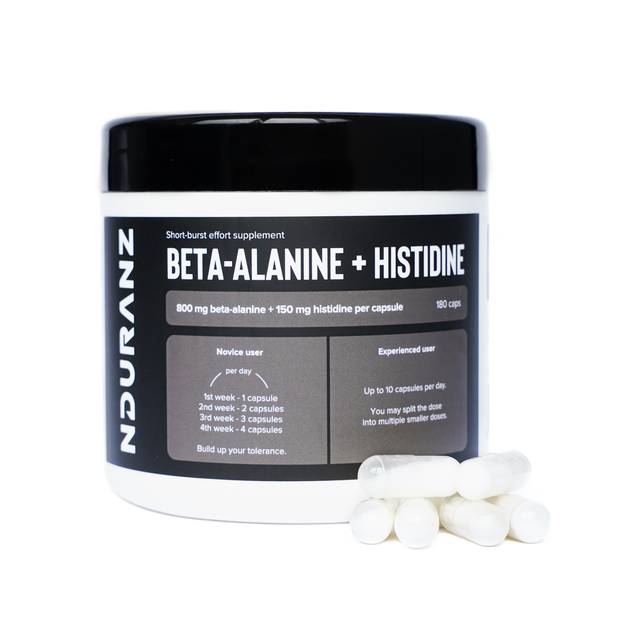 Bêta Alanine + Histidine - 180 capsules