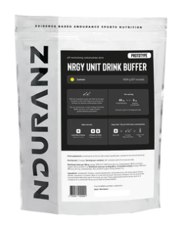 Sachet de Nrgy unit drink buffer à mixer avec de l'eau pour améliorer l'endurance du consommateur